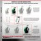 Service Caster 8 Inch Heavy Duty Green Poly on Cast Iron Caster Swivel Locks 2 Brakes, 4PK SCC-KP92S830-PUR-GB-SLB-BSL-2-BSL-2 - alternate 7